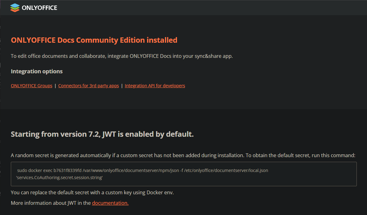 本土化 OnlyOffice Document Server 配置流程